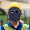 LALAFINA Welding Helmet with Adjustable Strap Cowhide Construction Stylish Design