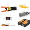RJ45 Crimp Tool Kit Pass through Ethernet Crimper kit for