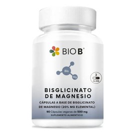 Bio B Bisglicinato Magnesio 1500 Mg Sueño Estrés 90 Caps Sin Sabor