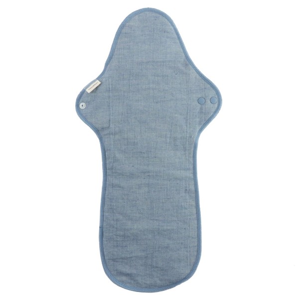 NaturaMoon Organic Cotton Gauze Cloth Napkins [Night] Super Long, Blue