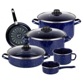 Ekco Batería Ekco 28824/92882 9 Piezas Azul Marino