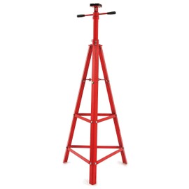 KUAFU 55.62"-79.48" Automotive Under Hoist Jack Stand 2 Ton High Lift Transmission Mount Jack Stand for Repair Shops Garages Steel Powder Coated Red