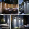 GIGALUMI 8 Pack Cold White Solar Fence Lights