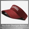 Buzz Selection CAP695 Visor, Sun Visor, Hat, Simple, Plain, Logo,