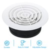 PATIKIL 8 Inch Round Air Vent, Adjustable Ceiling Diffuser Grill