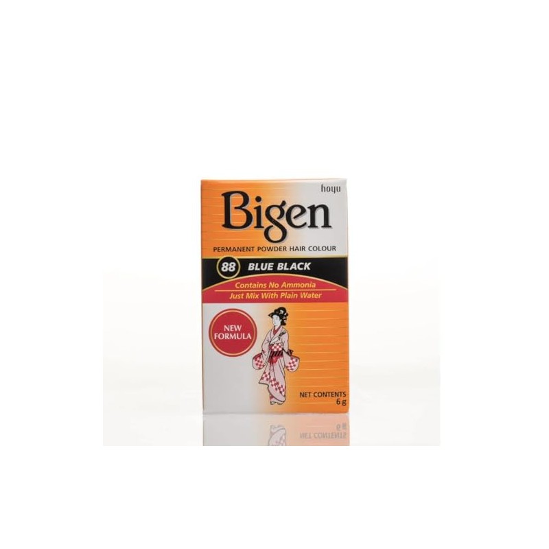 Bigen Powder Hair Color #88 Blue Black (2 Pack)