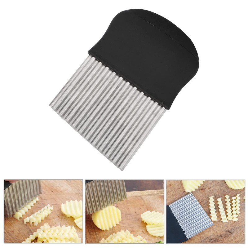 HTBMALL Crinkle Cutter, Wavy Chopper Knife, Upgraded Stainless Steel Crinkle
