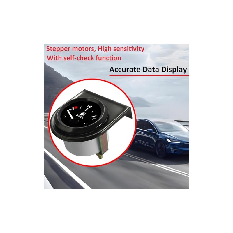 Car Fuel Level Indicator 52 mm Fuel Level Gauge 12