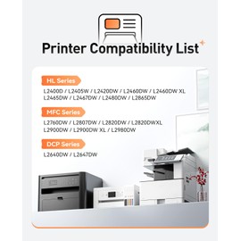 TN830XL Black Compatible Toner Cartridge 2-Pack High Yield Replacement for Brother TN830xl TN830 to use with HL-L2460DW DCP-L2640DW HL-L2480DW HL-L2400D HL-L2405W MFC-L2820DW MFC-L2900DW Printer Ink