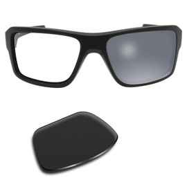 SOLODAD Replacement Lenses for Oakley Double Edge OO9380 Sunglasses Polarized-Metallic Silver