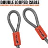 BV Heavy-Duty 30FT Security Cable with Loops-10mm (3/8 Inch) Cut-Resistant