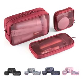 3pzs Cosmetiquera Neceser Estuches De Maquillaje Bolsa Viaje