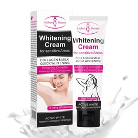 Kit Aichun Beauty Jabón y Dos Cremas Cara Axila Aclarante Colágeno 3pz