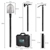 MUMTOP Survival Shovel, 30" Folding Camping Shovel Heavy Duty Carbon