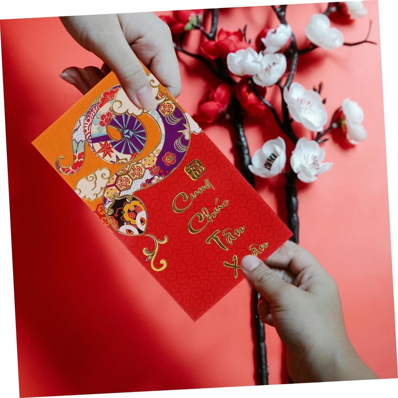 Operitacx 30pcs 2025 Paper Snake Chinese Red Packet Red Envelopes