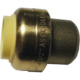 2 Pcs. XFITTING 1/2" Push Fit Cap, Brass