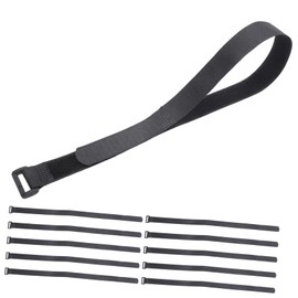 SUPVOX Cable Management Straps 12 Pack Adjustable Reusable for Yoga Mats Pilates Organizers