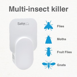 Safer Brand Home SH502-2R7SR 2 Indoor Plug-in Fly Traps for Flies, Fruit Flies, Moths, Gnats, and Other Flying Insects – 2 Traps + 7 Glue Cards