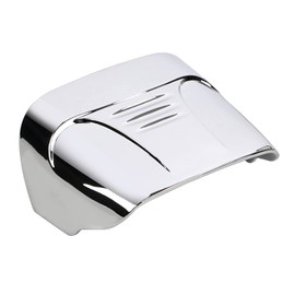 SHMTOOL Chrome ABS Plastic Taillight Cover without Slots Rear Tail Light Visor Cover Compatible with 1973-2023 Harley Wide Glide Touring Street Electra Glide Road King Glide Softail Sportster