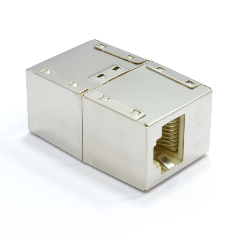 Shielded CAT6 RJ45 Inline Coupler for Extending FTP/STP Cable [Cat6