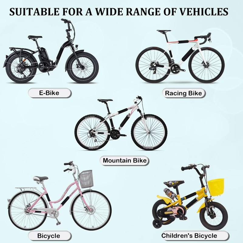 Ruikdly Bicycle Frame Protector, 4 Pieces, Frame Protection Bicycle Carrier,