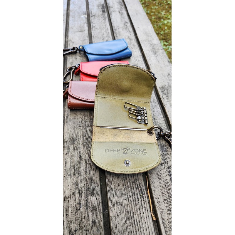 Deep Zone Genuine Cowhide Leather Tochigi Leather Smart Key Holder