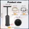 PATIKIL G9 Light Socket Rings Kit, Lamp Shade Holder Adapter