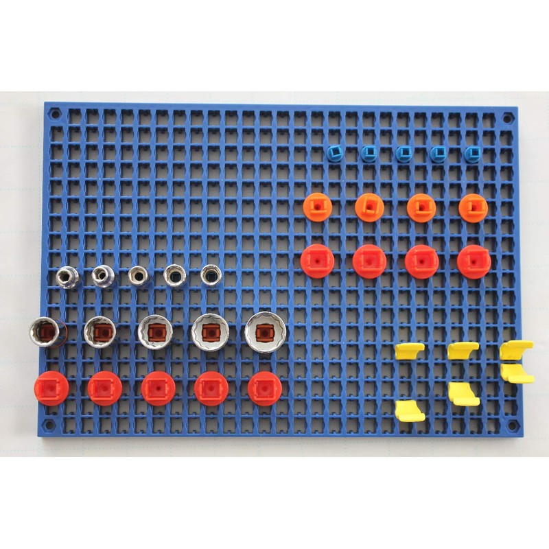 Organizer Genie 76 Piece Pegboard Tool Organizer Starter Kit, Flexible