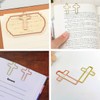 RuiChy 50 Pcs Cross Paper Clips, 34mm Christian Paperclips Metal