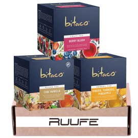 Herbal tea (30 tea bags) bitaco herbal tea Berry Blush Chai Vanilla and Ginger Pineapple aromaticas colombianas aromaticas de colombia Blend of grape, hibiscus flower, and natural berry flavor blend of black tea, ginger, cinnamon and natural vanilla flavor