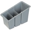 Delfinware Plastic Cutlery Box, Grey, 19 x 10.5 x 13