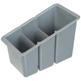 Delfinware Plastic Cutlery Box, Grey, 19 x 10.5 x 13 cm