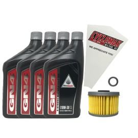 Cyclemax Oil Change Kit compatible with 2020-2024 Honda Foreman TRX520 FE/FM