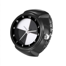 Ring, Watch, Ring Watch, Cute: One Size Fits Most, Waterproof, Ring, Stylish, Analog Pocket Watch - Birthday, Anniversary, Valentine's Day, Black