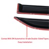 Tape on Car Side Window Visors Vent Window Shade Fit