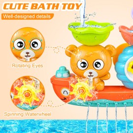 Bath Toys for Toddler,Bath Toys for Babies,Baby Bath Toy for Gifts Age 1-6,Toddler Toys for Boys Girls,Baby Sensory Toys Water Toys Age 1 2 3 Year Old Boys Girls