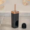 bremermann Savona Toilet Brush Holder Square (Black/Rose Gold)