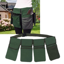 Garden Tool Belt for Women, Garden Organiser Bag with Removable Deep Pockets, Robust Canvas Gardener Bags with 48 Inch Long Strap for Most Waists