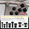 Hilitchi 60Pcs M5 Jack Nuts with Screws Assortment Kit Steel