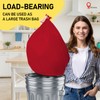 Hereisa Red Plastic Tablecloths 2 Pack Ruby Disposable Table Covers