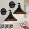 Battery Operated Wall Sconce, 2 Pack Dimmable Wireless LED Wall