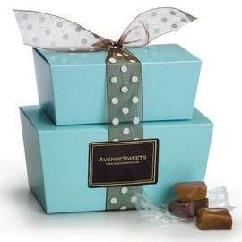 AvenueSweets - Handcrafted Individually Wrapped Soft Caramels - Tower 1.5 lbs - Customize Your Flavors