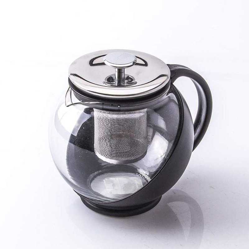 Bialetti 06714 6-Cup Tea Pot, Plastic, Black