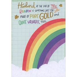 Designer Greetings Husband, At the End of this Rainbow is Something Just for You Funny St. Patrick's Day Card with Interactive Sliding Image