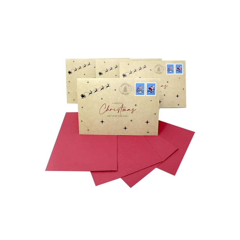 4 x Cash Wallet for Christmas Money Cards