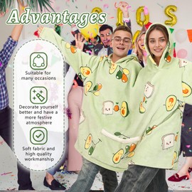 DEZEXHOM Couple Hoodies Matching Pajamas for Couples Oversized Matching Onesies Sweatshirts Funny Two Person Hoodie Gift for bf and gf Green