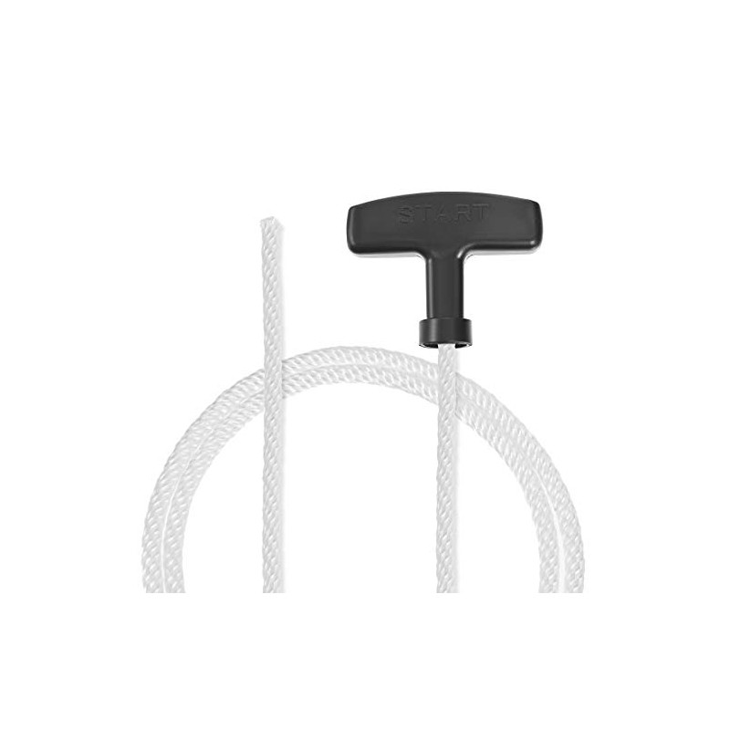 sourcing map Recoil Start Rope with Handle 5 mm Diameter