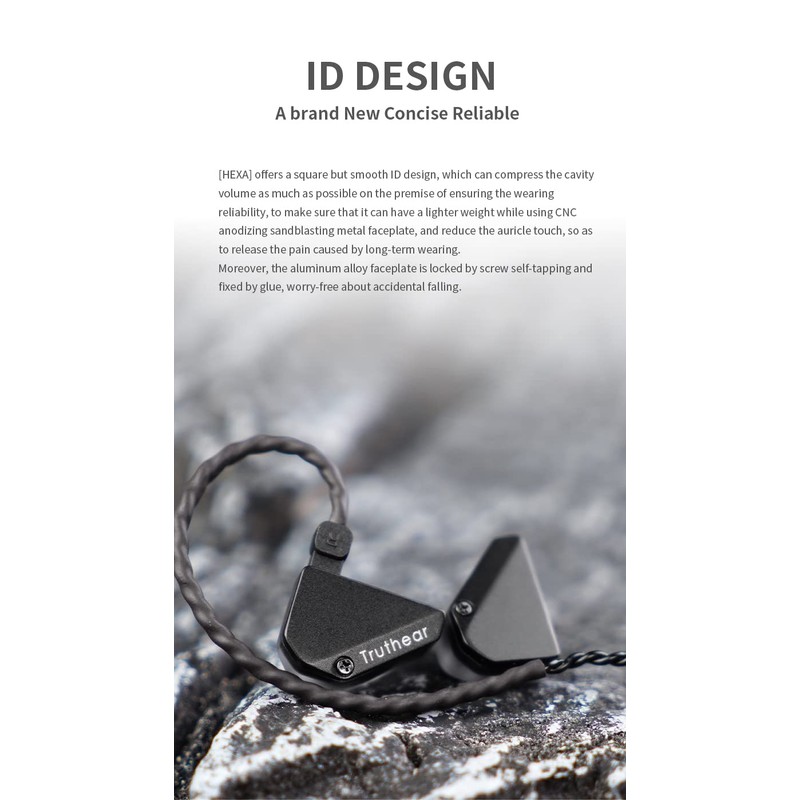 Truthear Hexa 1DD+3BA Hybrid Structure PU+LCP Diaphragm of Dynamic Driver