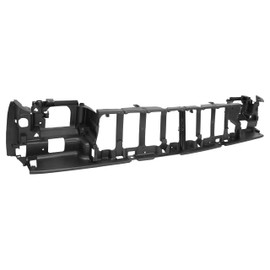 KUAFU Header Panel Compatible with 1993-1996 Jeep Grand Cherokee Wagoneer Headlight Grille Mounting Header Panel w/o Headlamp Leveling Device Hole Black Replacement for 55054886 CH1220110