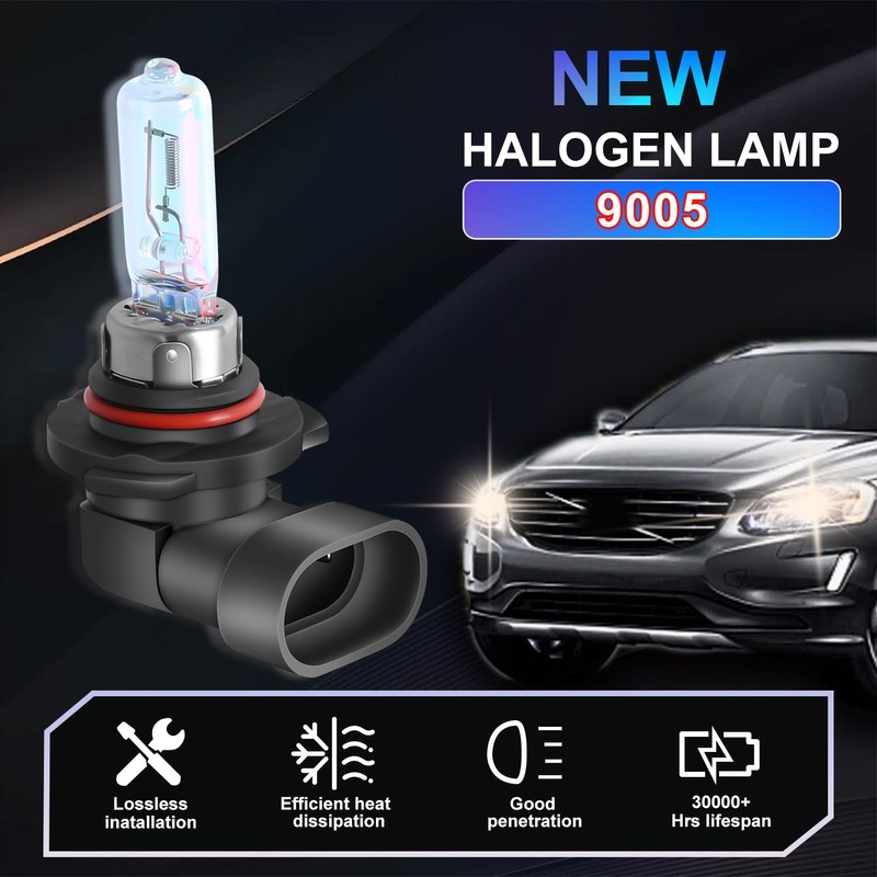 IVBDQV Upgraded Halogen Headlight Bulbs 2017-2018 for Hyundai elantra Headlight